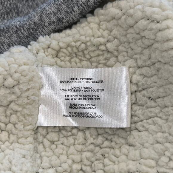 Orvis Men's Sherpa-Lined 1/4-Zip Pullover Sweater Heather Gray Size M - Picture 7 of 11